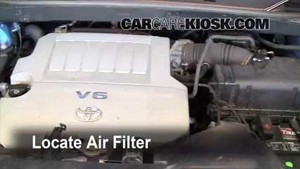 2008 Toyota Highlander Sport 3.5L V6 Air Filter (Engine) Check